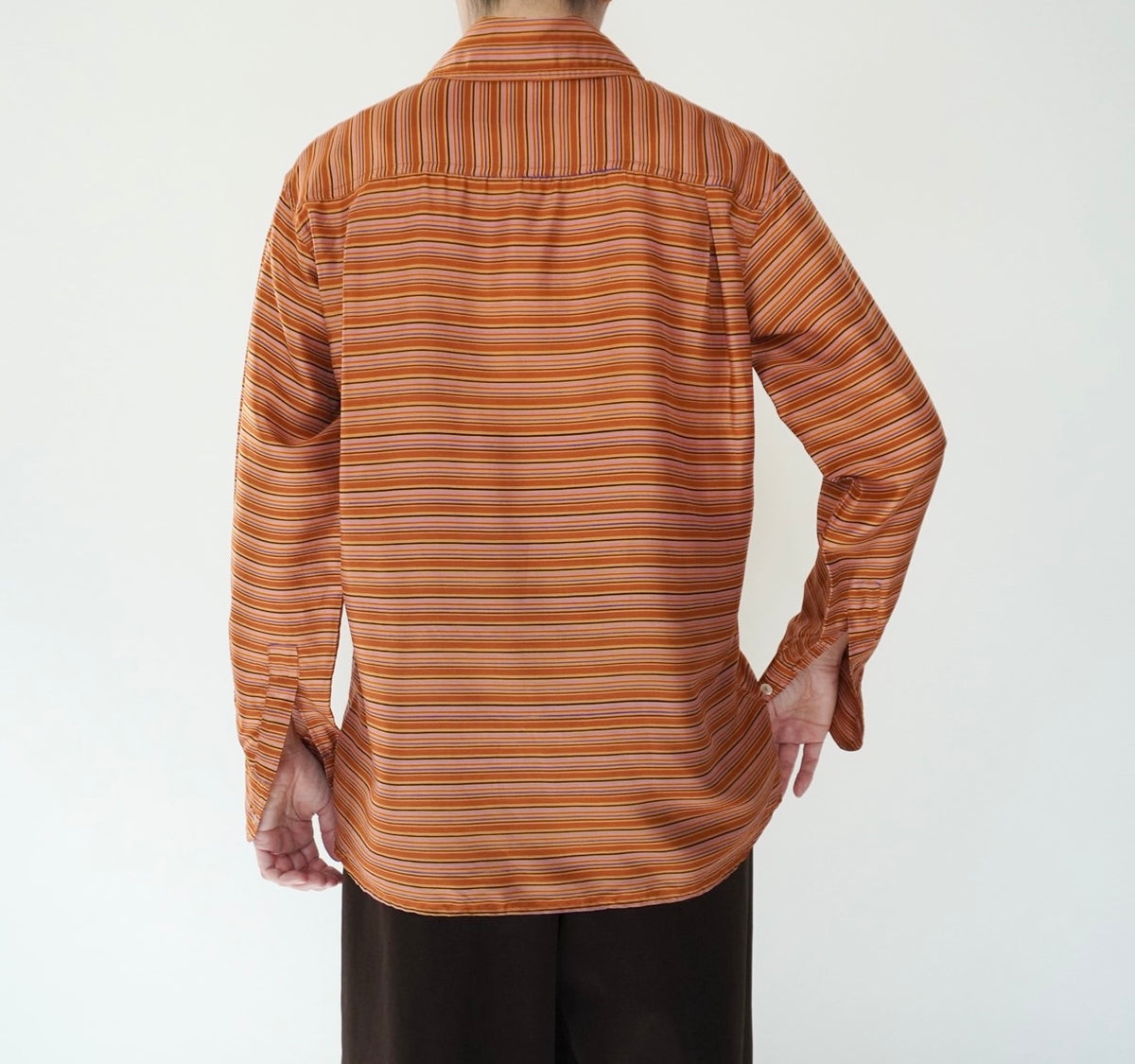 80s EURO Striped Blouse
