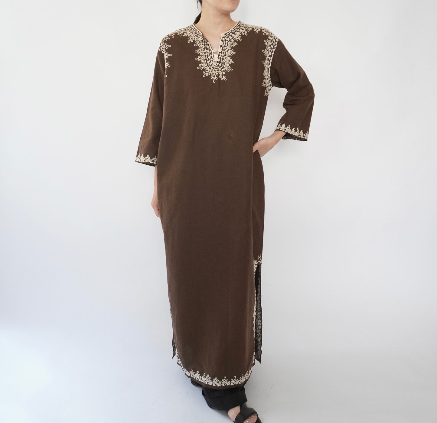 80s Embroidery Dress