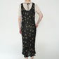 90s Floral Print Sheer Dress Made in Italy