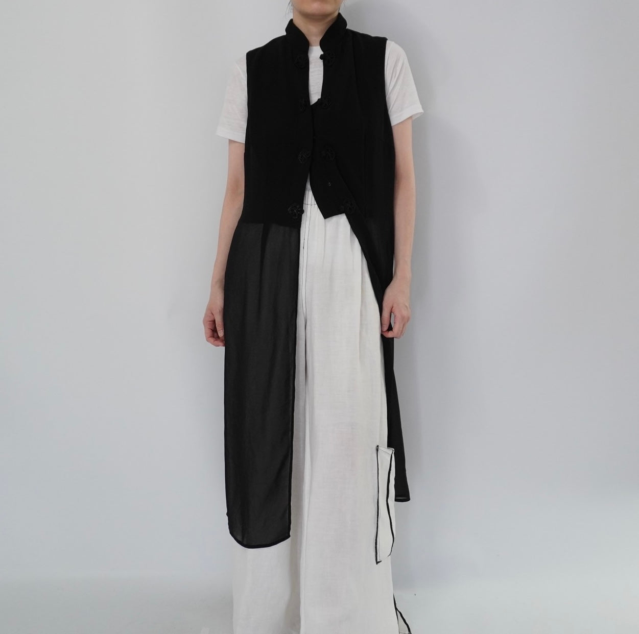 90s Linen Wide Pants