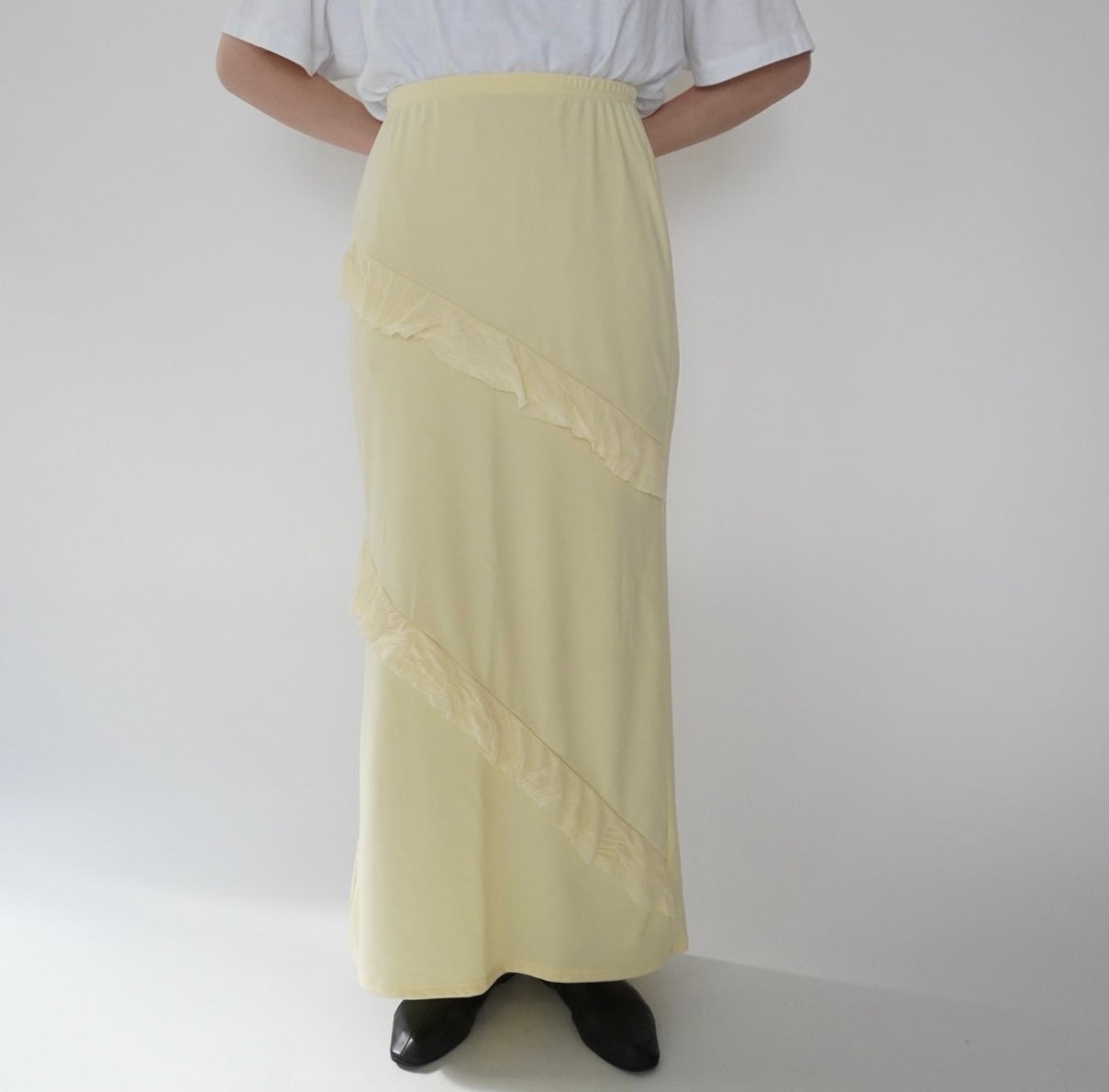 Ruffle Maxi Skirt