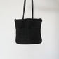 40s Woven Black Bag