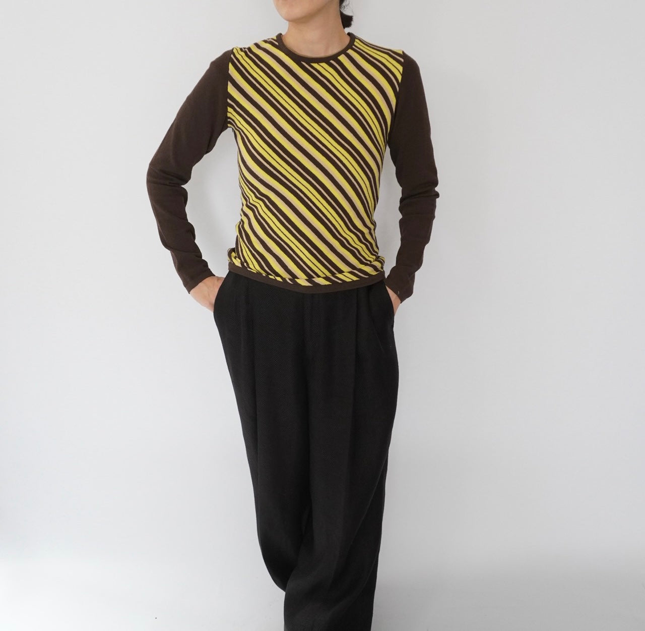 90s Italy Striped Top