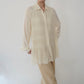 90s Pleated Design Shirt