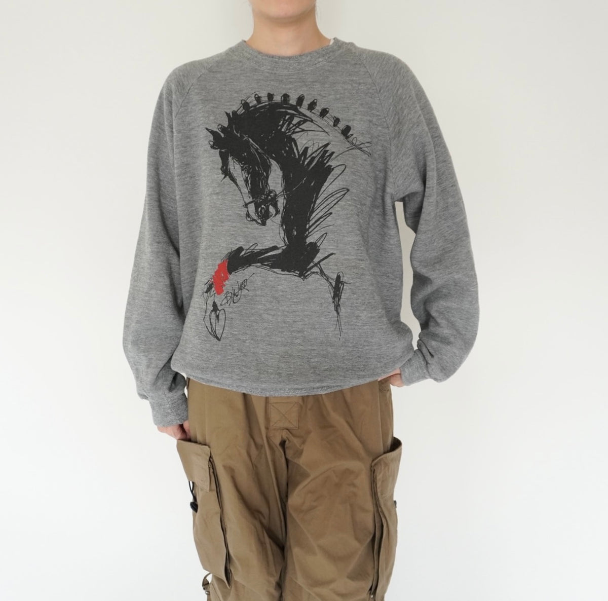 90s Printed Sweater Made in USA