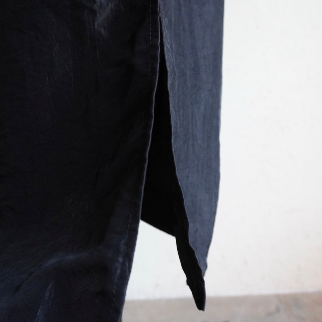 90s Black Nylon Skirt Made in USA