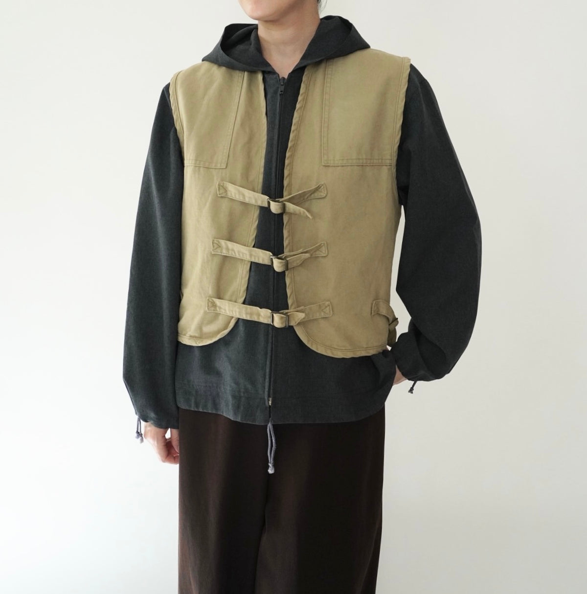 70s Belt Design Vest Made in USA