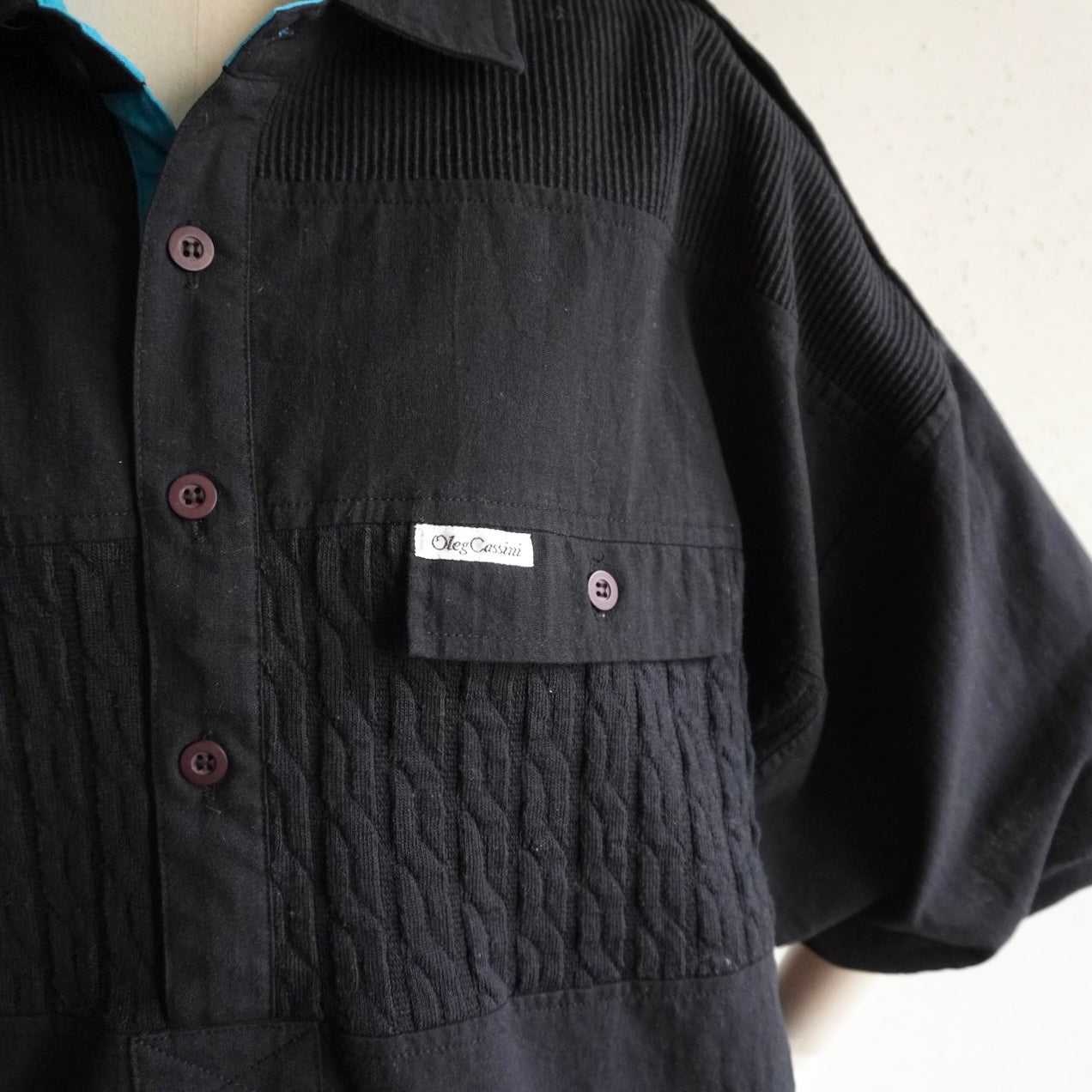 90s Black x Blue Design Top