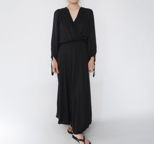 90s EURO Design Black Dress