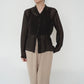 90s Brown Sheer Blouse
