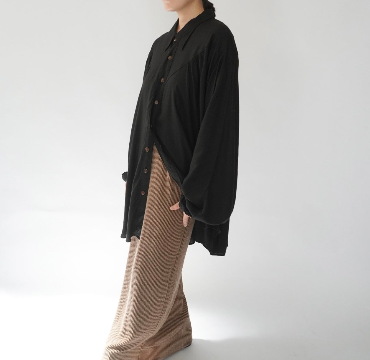 90s Black Oversized Shirt