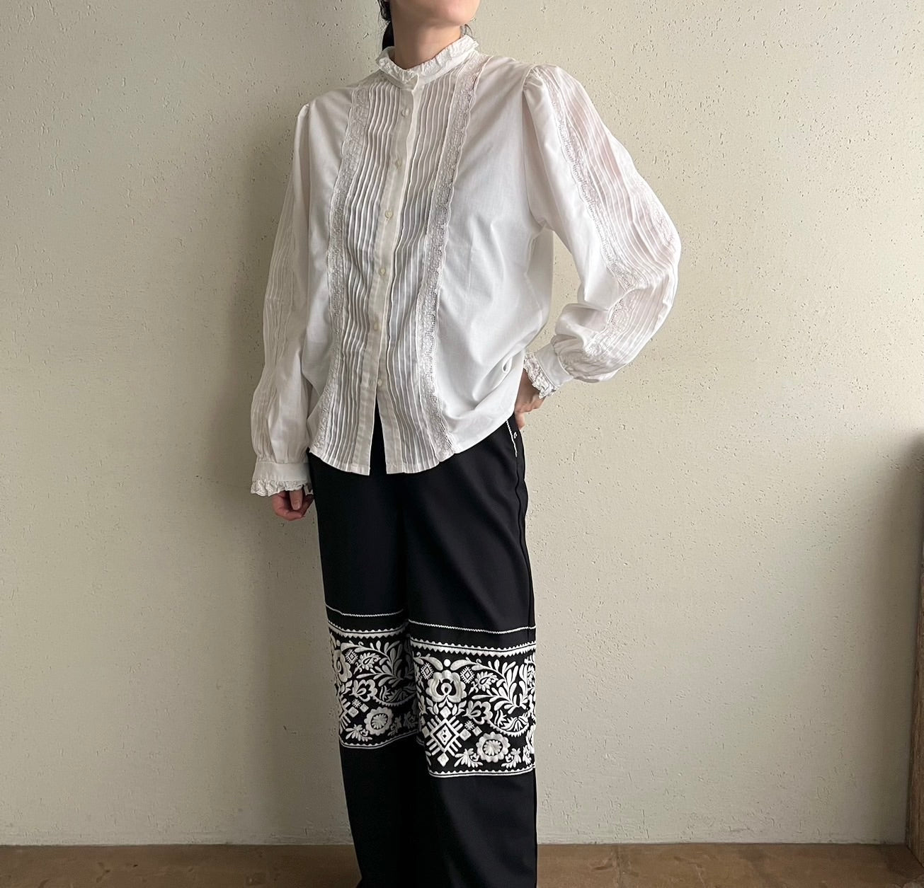 90s Lace Blouse Made in Austria