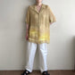 90s EURO  Sheer Printed Blouse