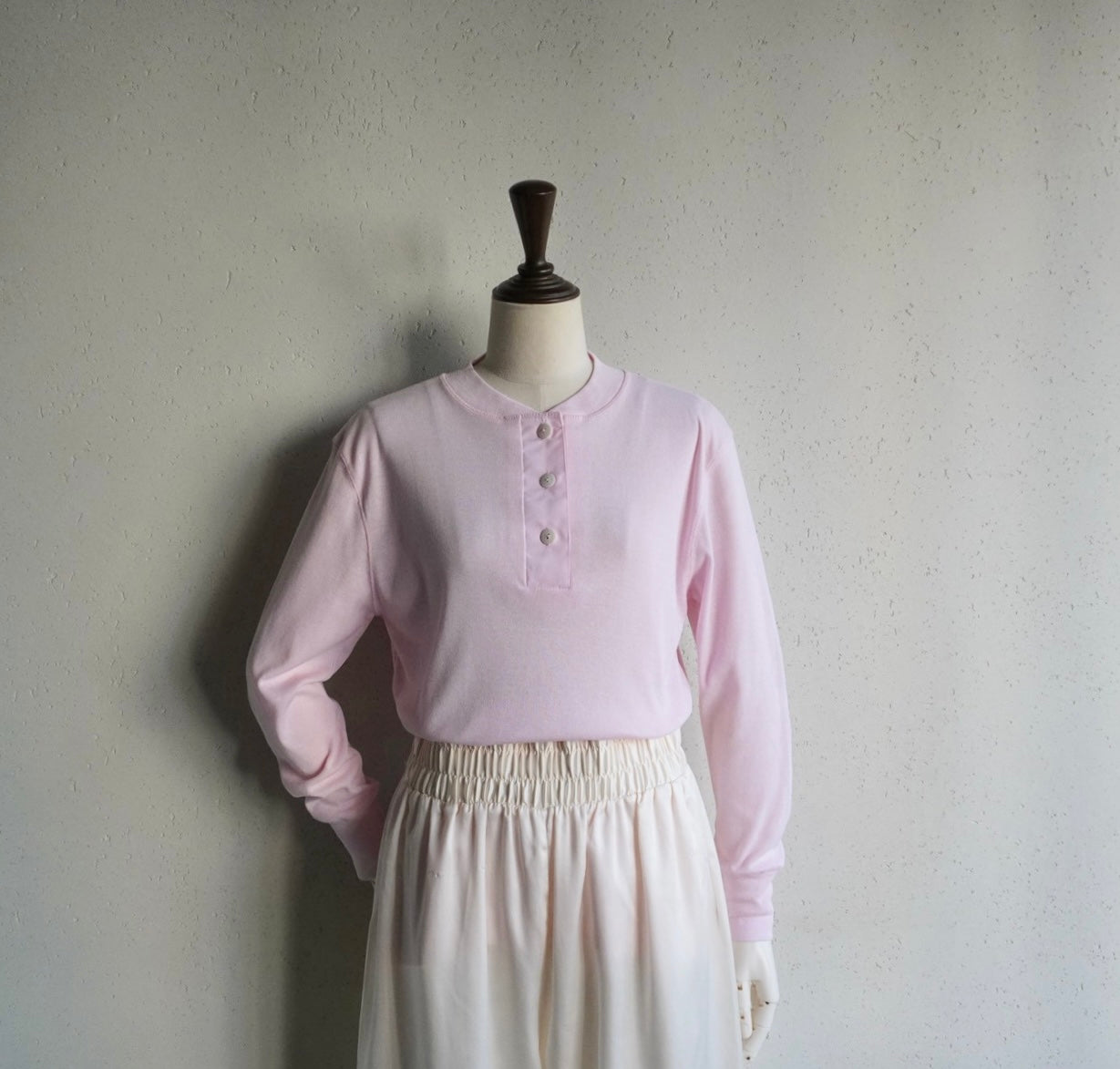 90s Pink Long Sleeves Top