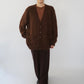 80s Brown Cardigan
