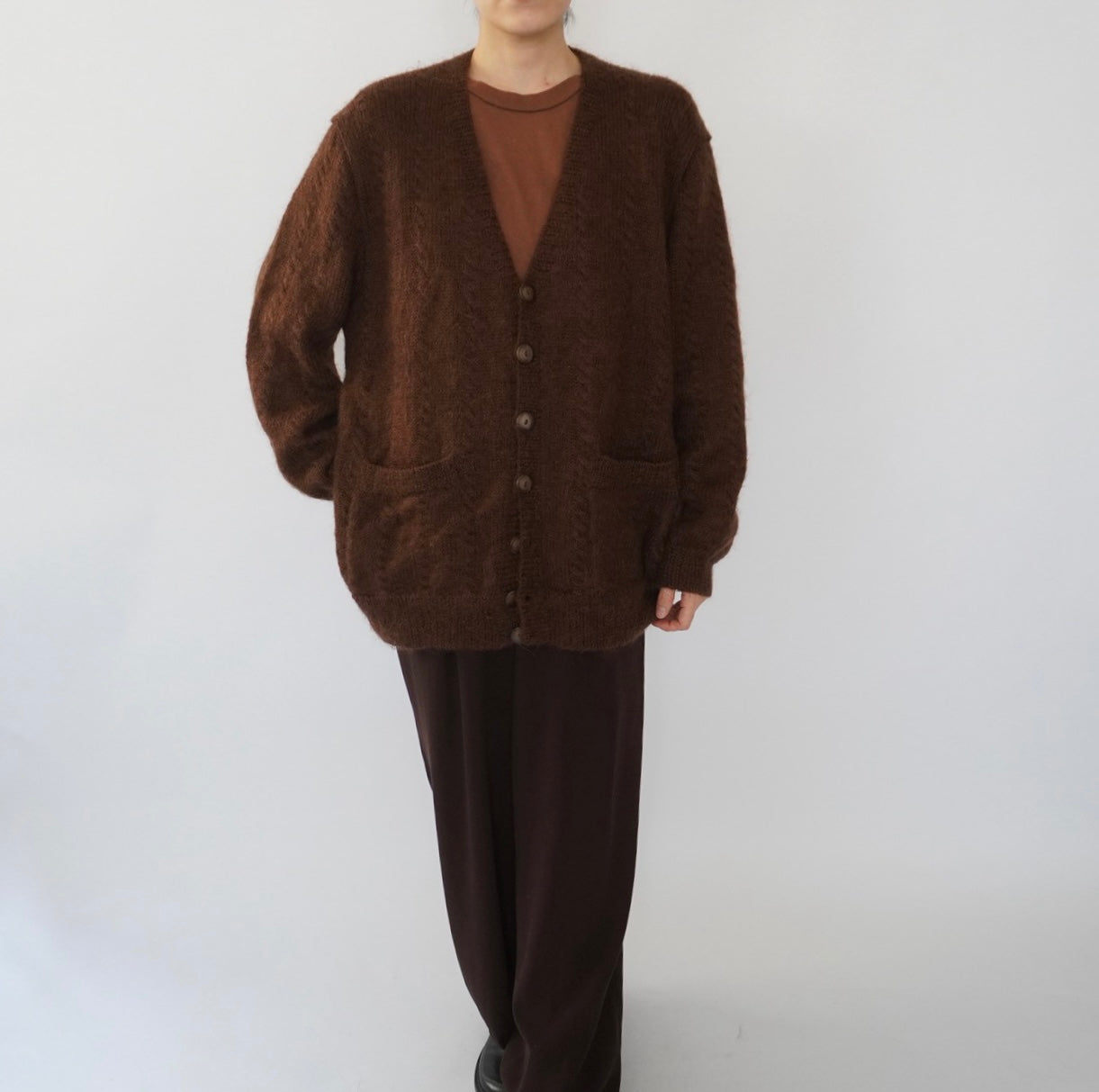 80s Brown Cardigan