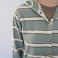 90s Striped Hooded Top