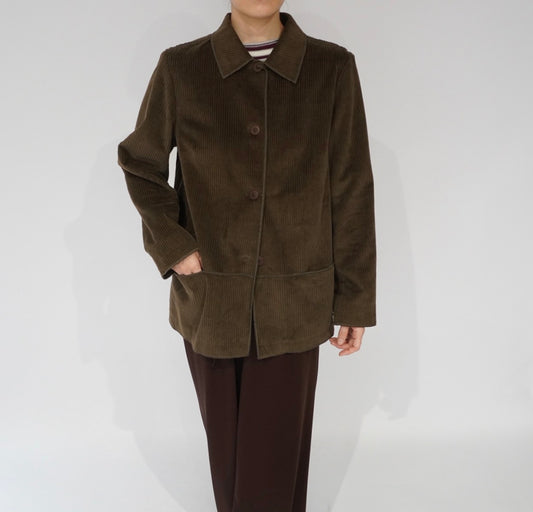 90s "harve benard" Corduroy Shirt Jacket