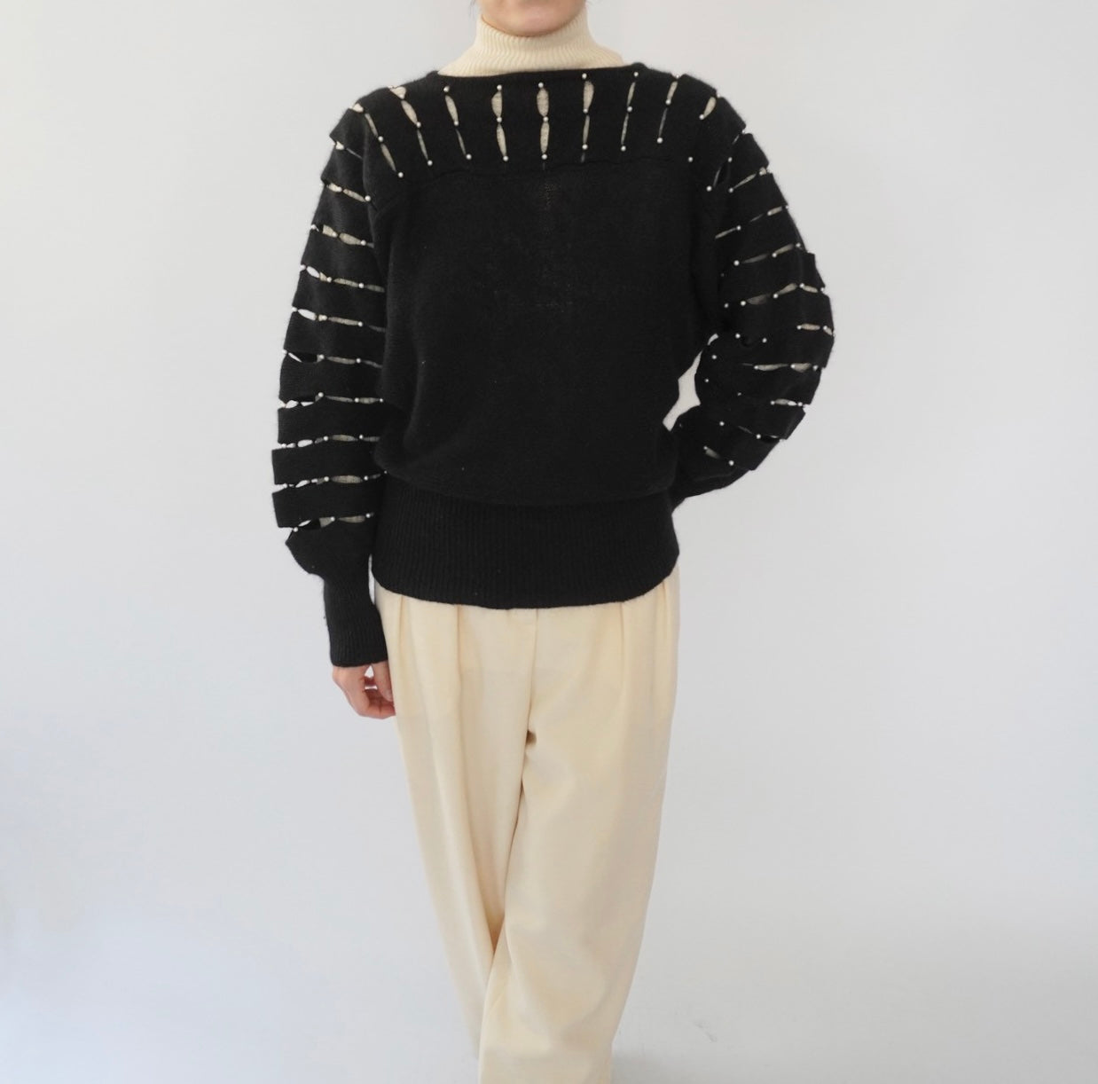 80s Design Knit Top