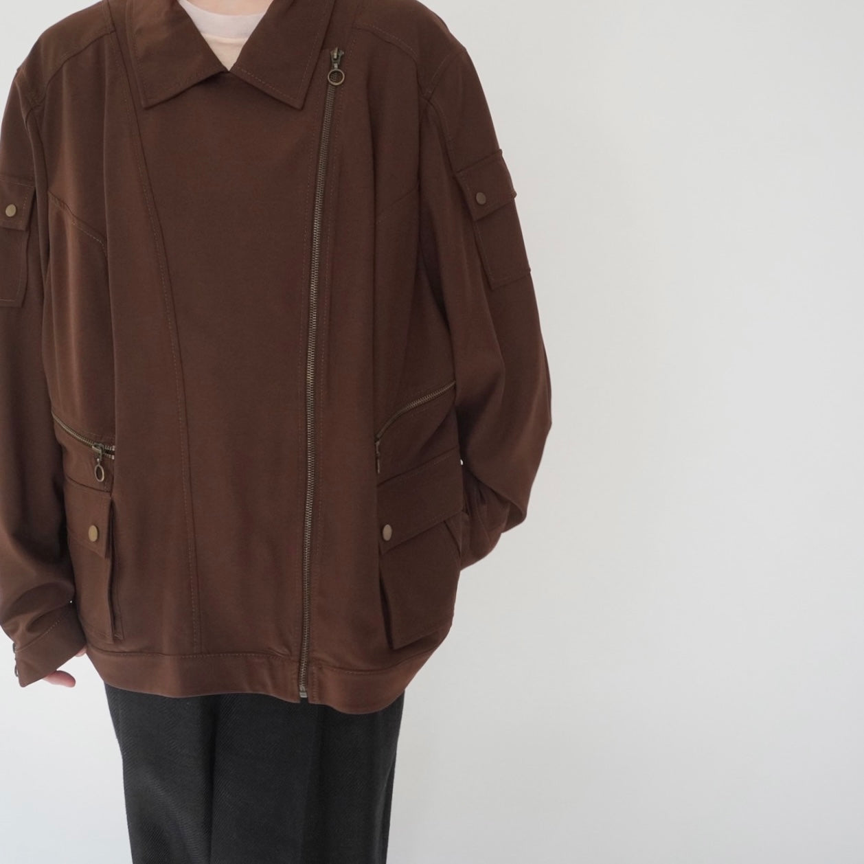 90s Design Brown Jacket