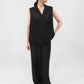 90s Black Vest,Blouse