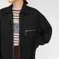 90s Rayon Zip Shirt Jacket