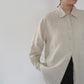 90s Beige Linen Shirt