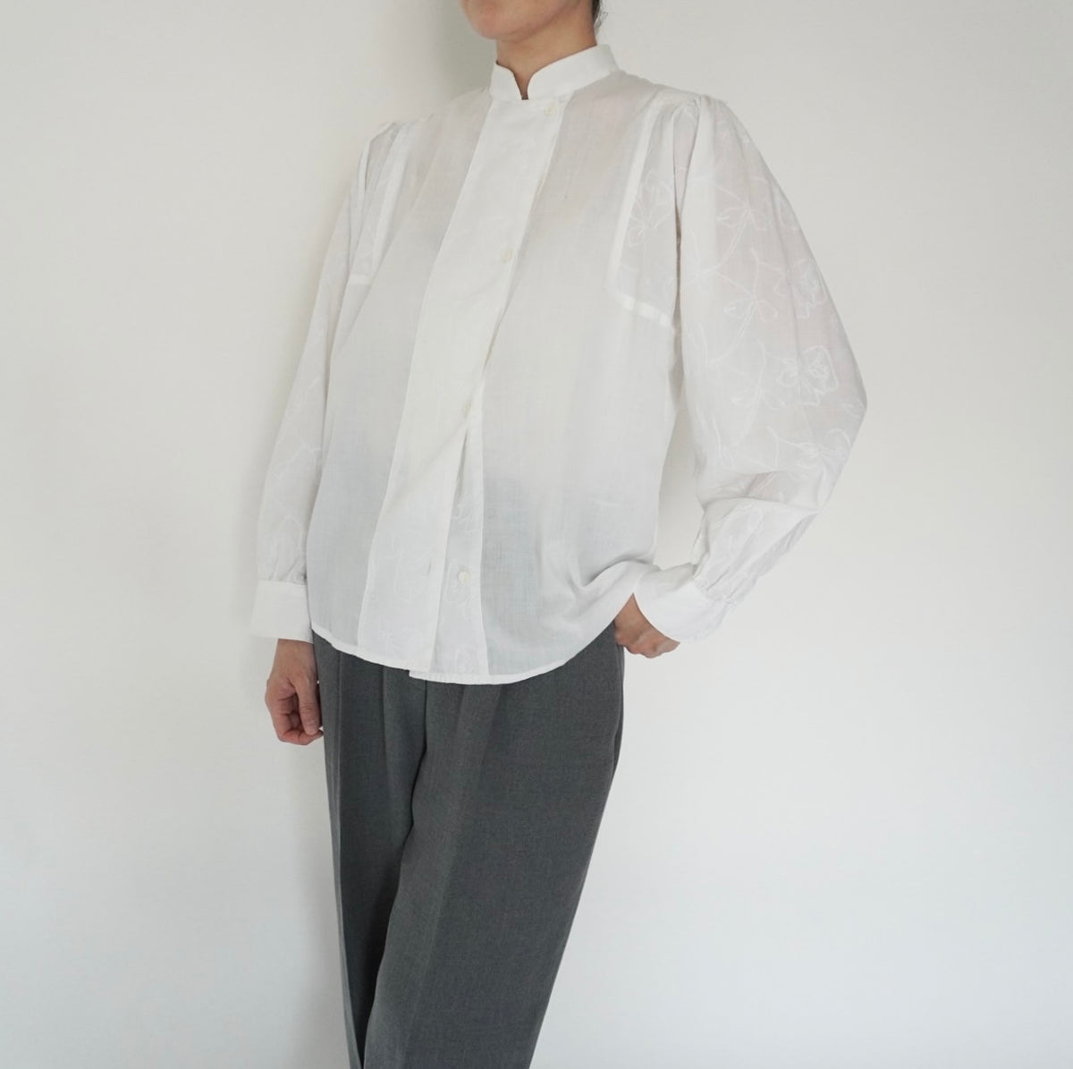 80s Embroidery Blouse