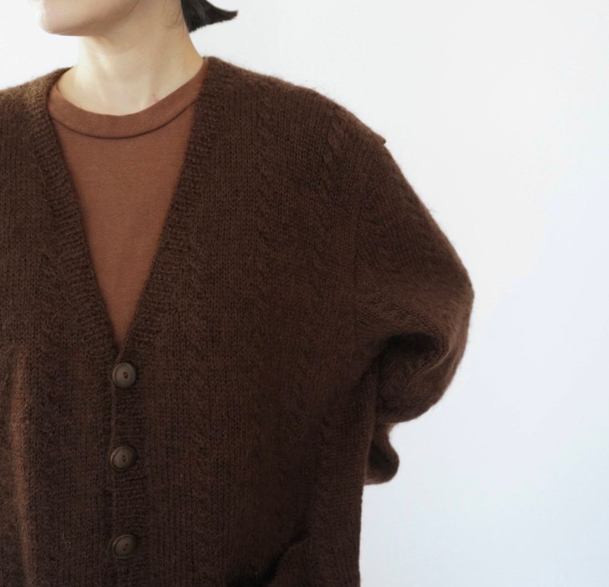 80s Brown Cardigan