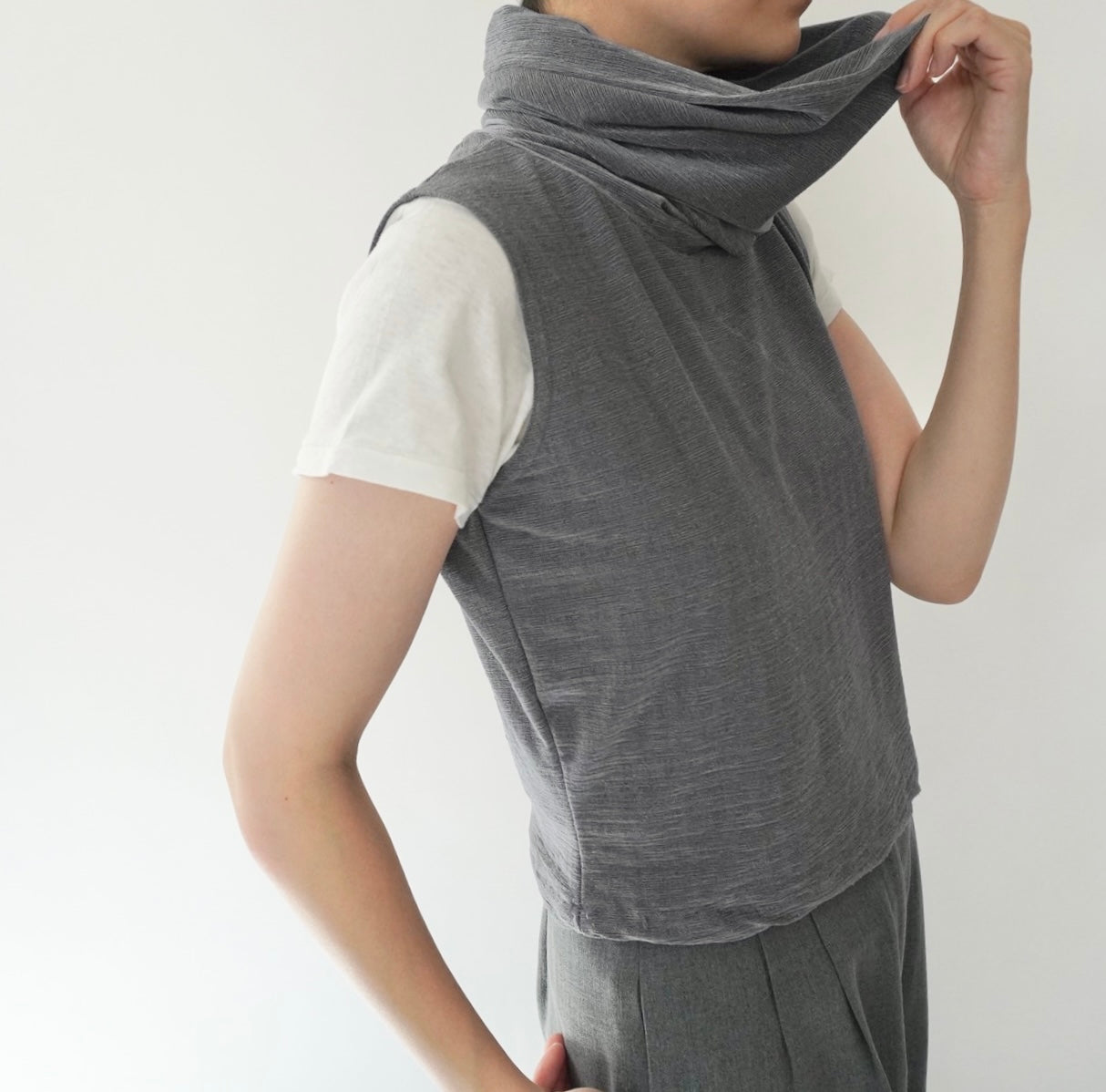 90s Hi Neck Design Top Made in USA