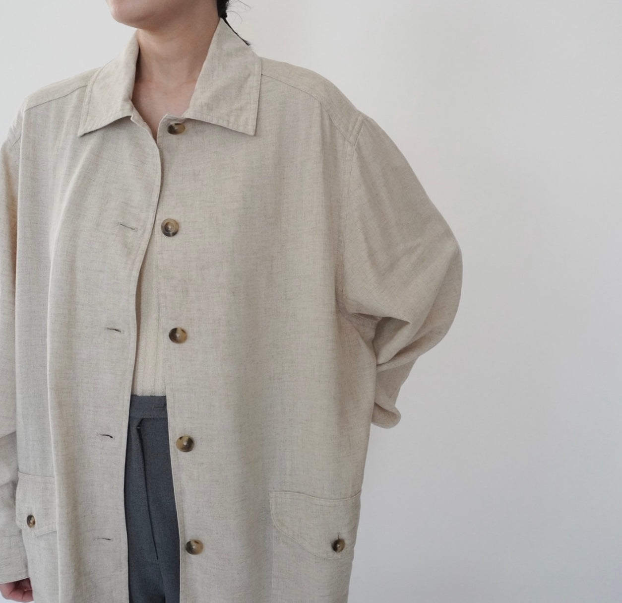 90s Linen Jacket Made in USA