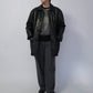 90s Black Leather Jacket Made in Italy
