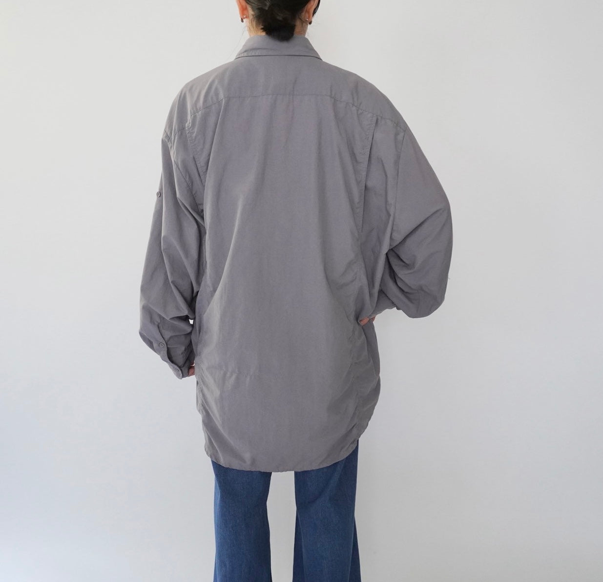 80s "ORIVIS" Nylon Design Shirt