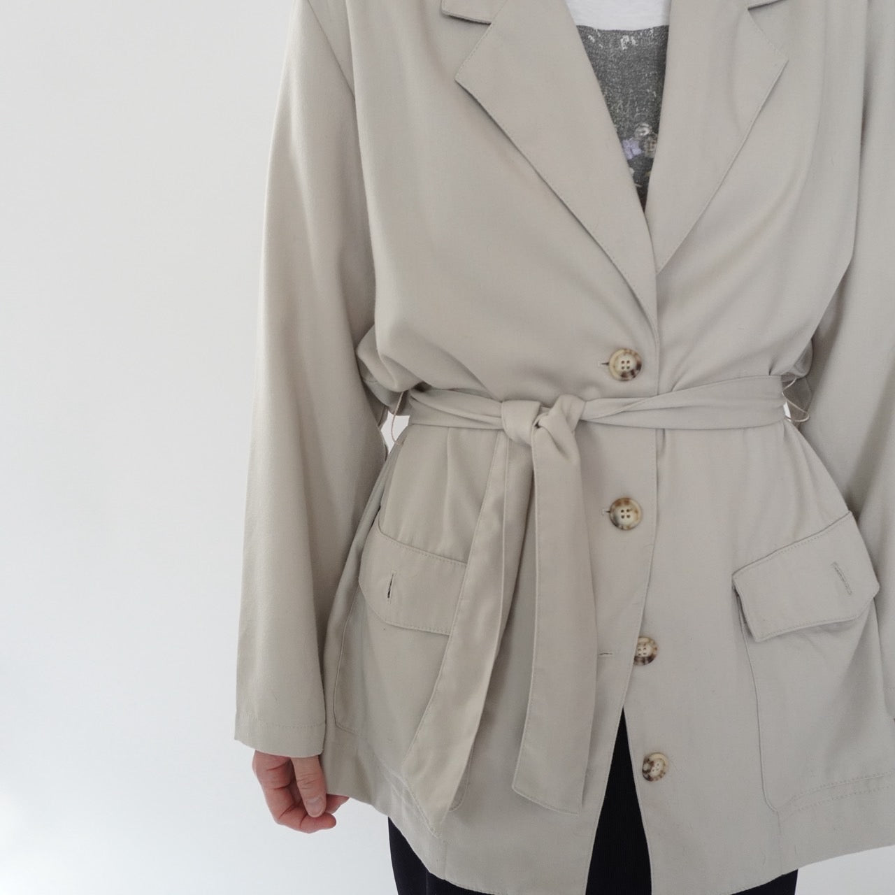 90s Belted Light Jacket