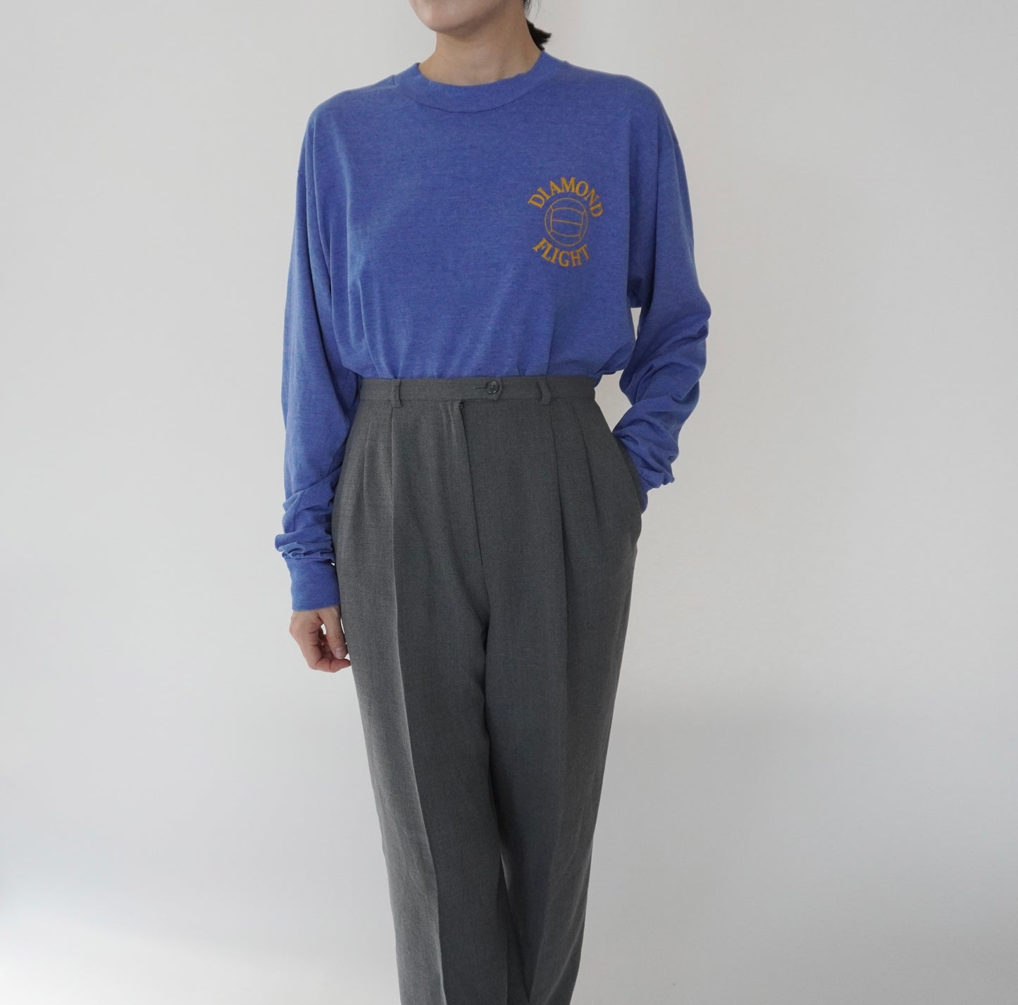 90s Printed Long T-shirt Made in USA