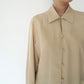 90s Beige Silk Shirt