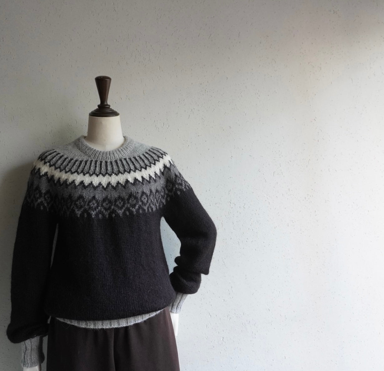 80s Hand Knitted in Peru Alpaca Wool Knit