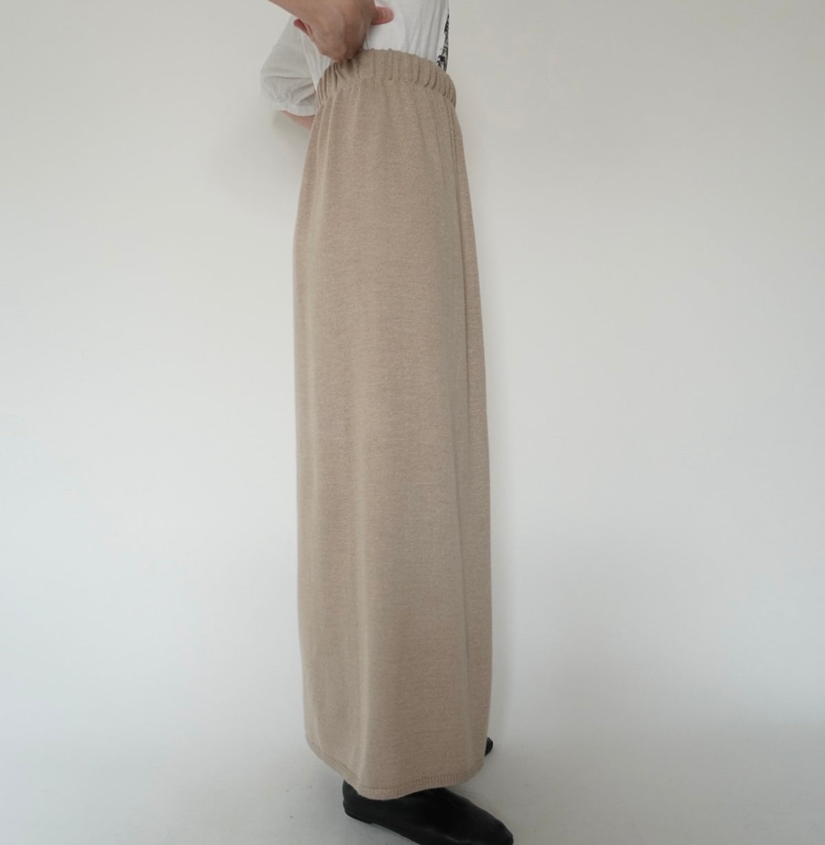 90s Beige Knit Skirt