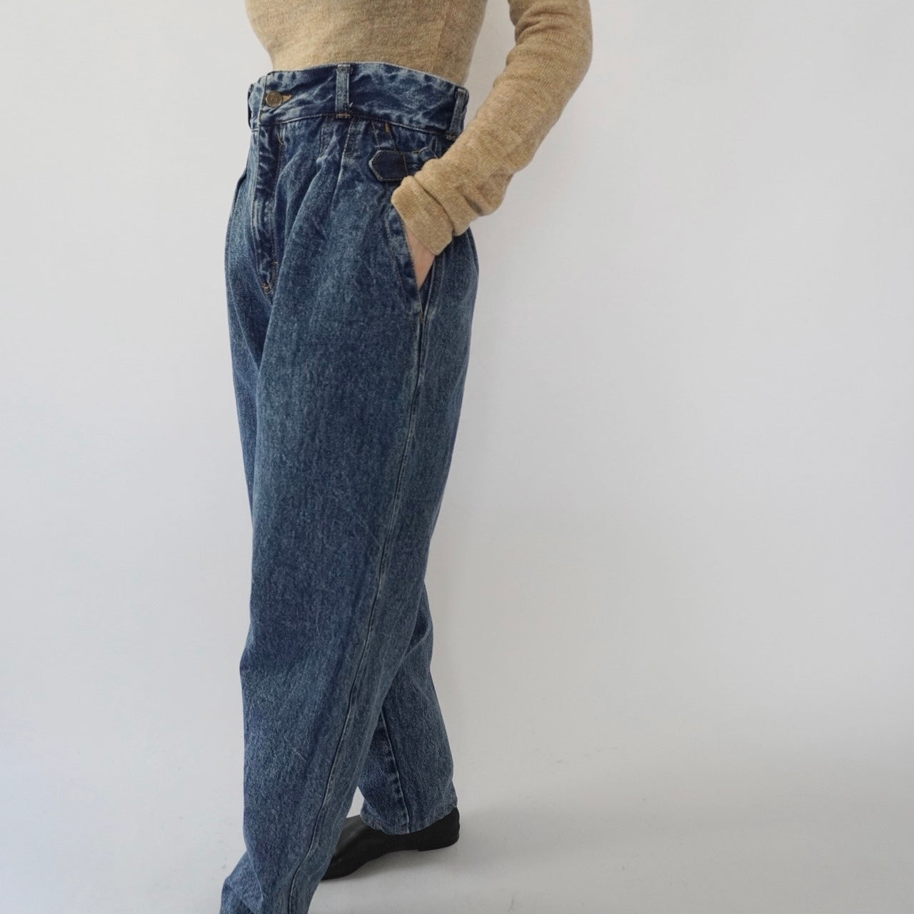 90s High Waisted Denim Pants