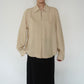 90s Beige Silk Shirt