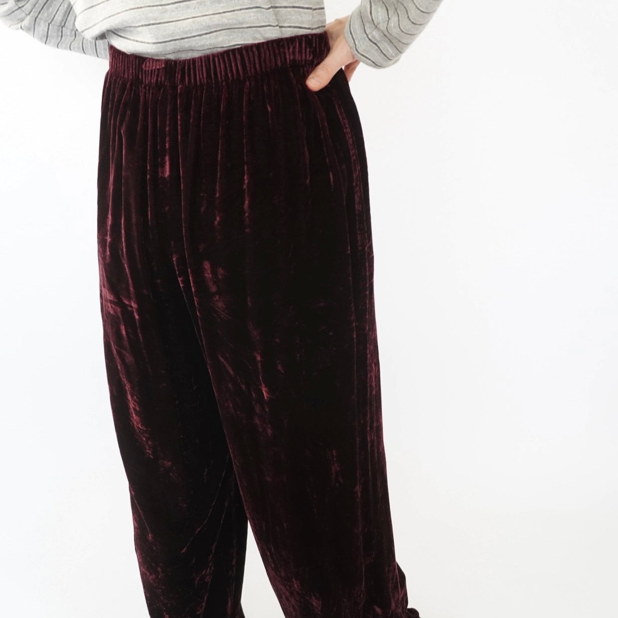 90s Velour Wide Pants