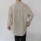 90s Beige Linen Shirt