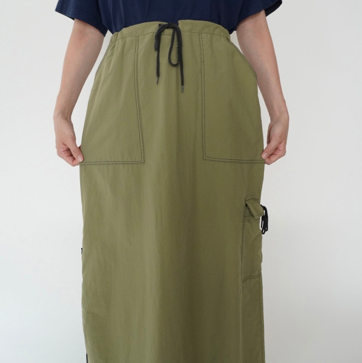 90s Khaki Design Skirt Made in USA