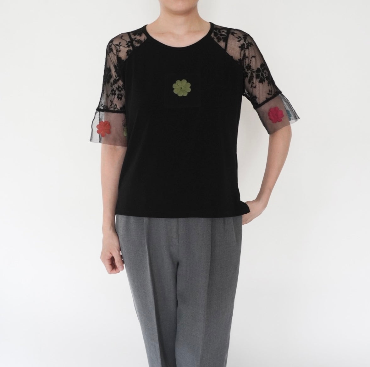 90s Lace Design Top