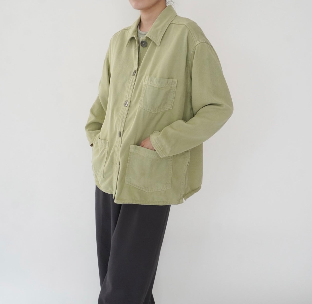 90s Light Green Jacket  Made in USA