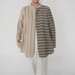 Beige Striped Design Shirt Made in Italy