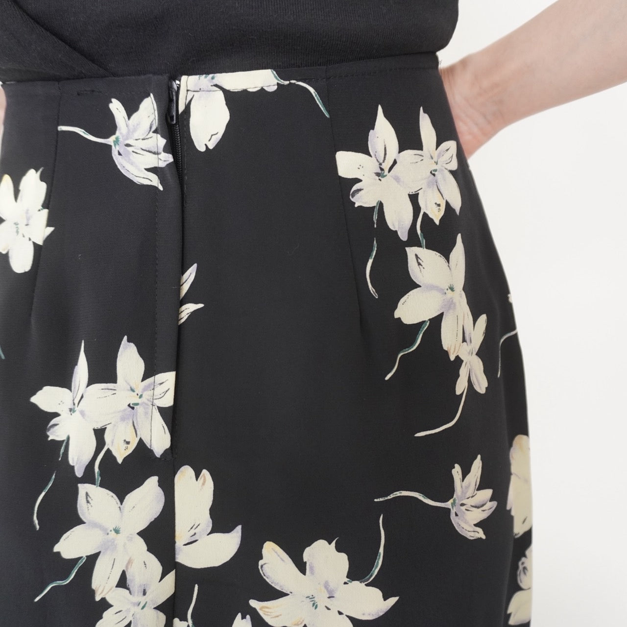 90s Flower Pattern Skirt Made in Canada