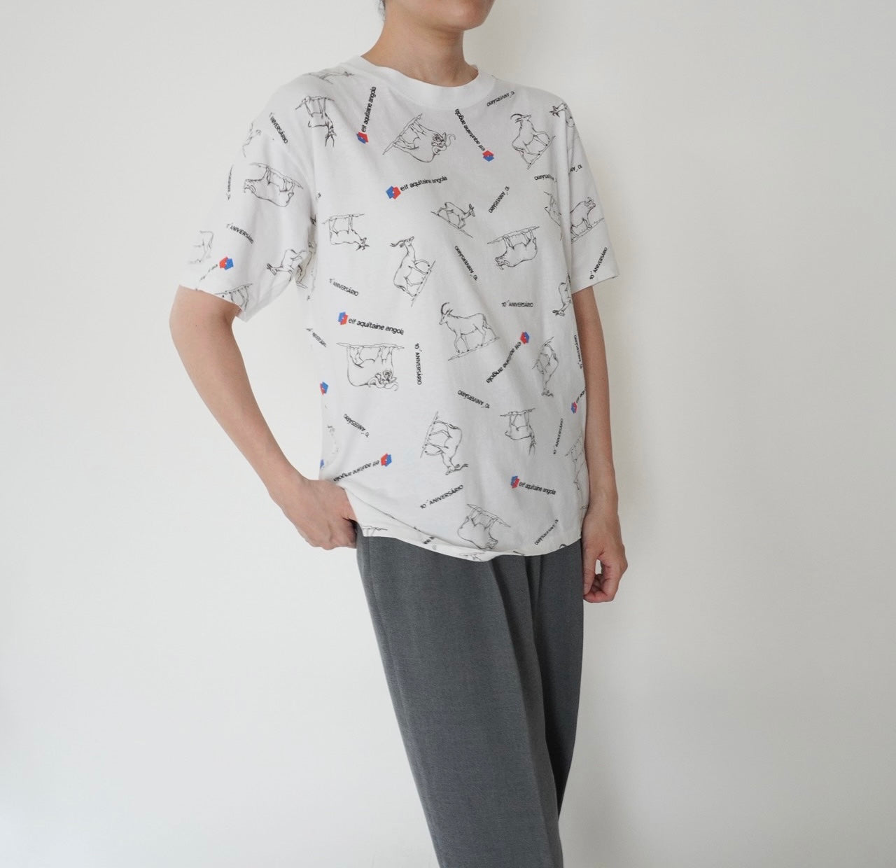 90s Printed T-shirt Made in France