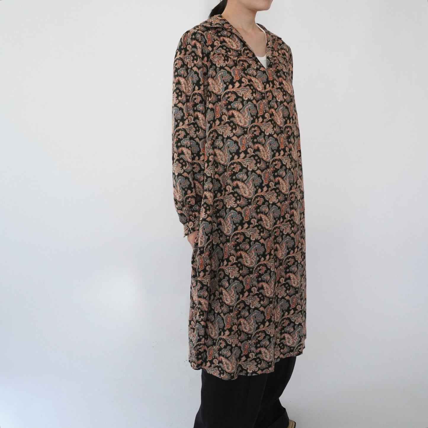 80s Printed Dress Made in Sweden