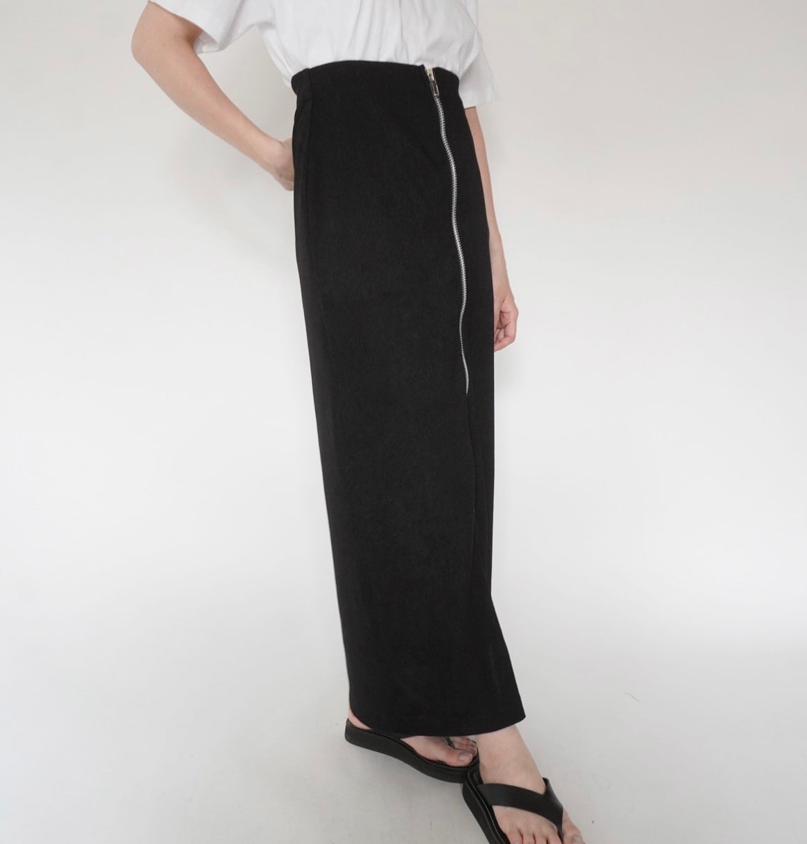 90s ZIP Design Skirt Made in USA